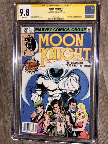 Moon Knight 1 Newsstand Edition CGC SS 9.8 Sienkiewicz Signature 1st Bushman - Bild 1 von 3