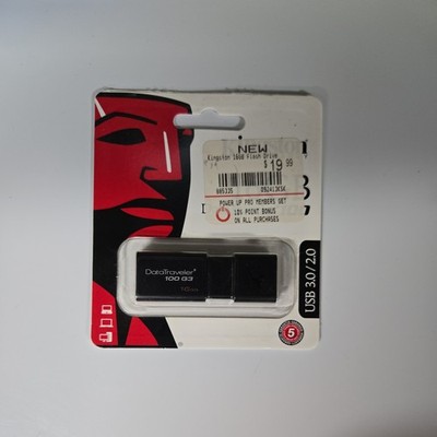 Kingston 16GB DataTraveler 100 G3 USB 3.0/2.0 Flash Memory Stick (DT100G3/16GB)