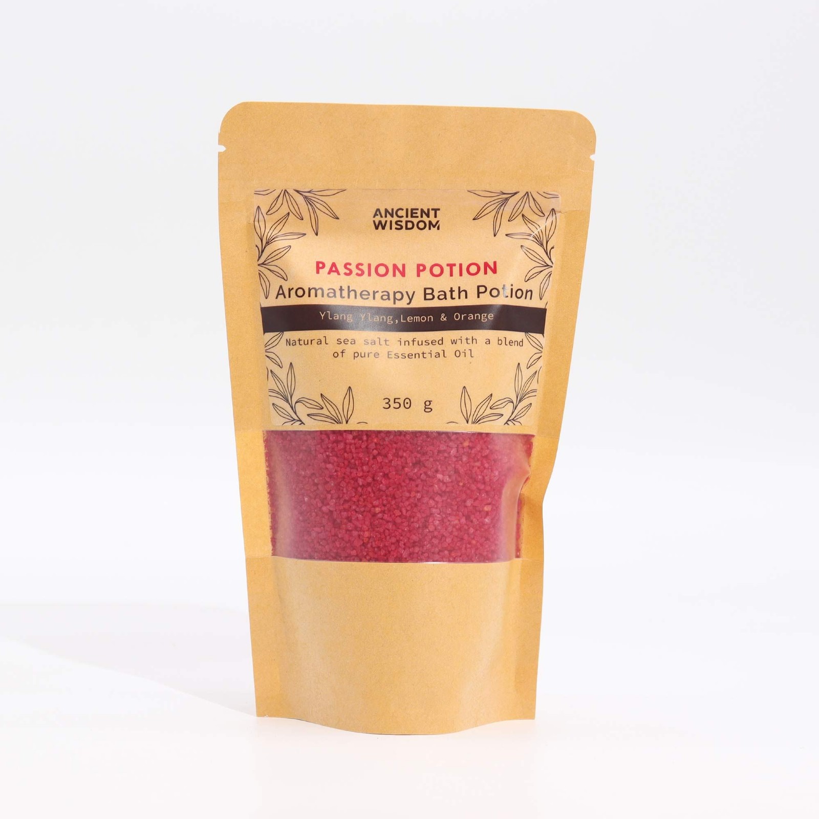 Aromatherapy Bath Potion In Kraft Bag 350g - Passion Personal