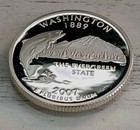 2007-S Cameo PROOF 90% SILVER "Washington" STATE Quarter. Free Shipping!