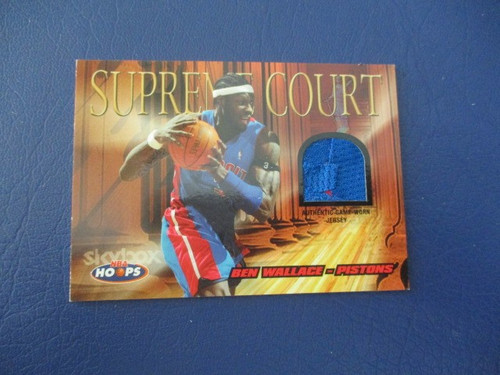 Ben Wallace #SC/BW 2004 Hoops Supreme Court Jerseys card