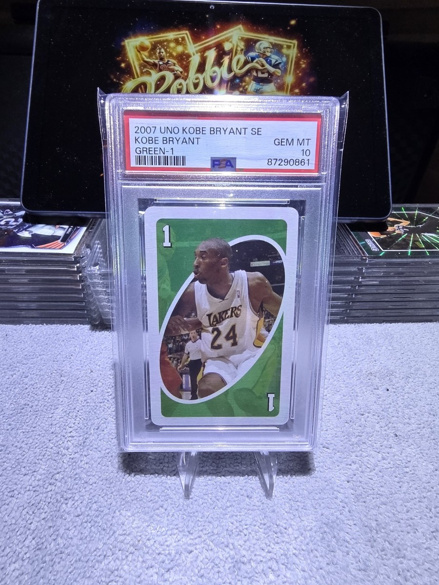 RARE! 2007 UNO Special Edition Lakers Kobe Bryant Green 1 PSA 10