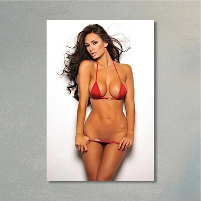 Rosie Roff rotes Bikini-Dekolleté Frauen Prominente Poster Wandkunstdruck 8 x 10 - Bild 1 von 4