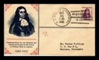 DR JIM STAMPS US COVER WILLIAM PENN FDC SCOTT 724 NAVY CANCEL ADAM BERT