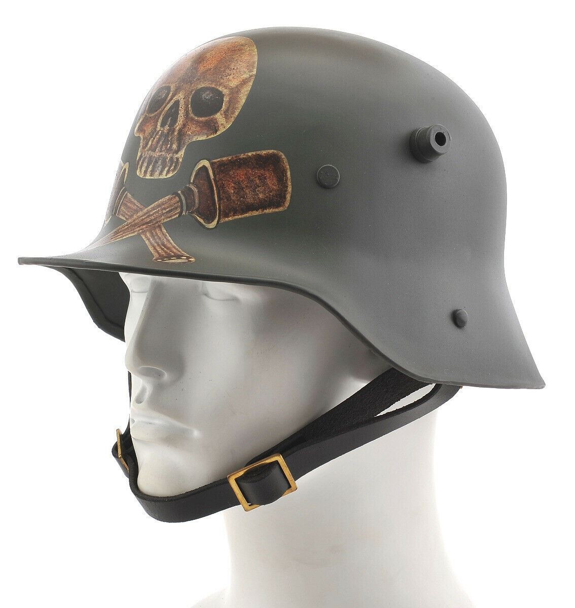 German WW1 M1916 Stahlhelm Helmet Stormtrooper Sturmtruppen Skull