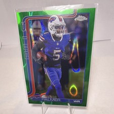 Topps Chrome 2025 Joshua Palmer Green Lava Parallel #31 /99 Bills Football Card