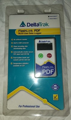 DeltaTrak 40202 FlashLink  PDF Multi-Use Temperature Data Logger 
