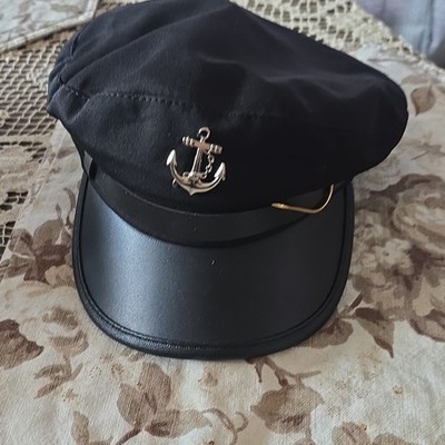 MenS Yacht Captain Skipper Anchor Hat Newsboy Cap Chauffeur Hat Cabbie Paperbo