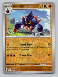 Boldore 047/086 White Flare Reverse Holo Common