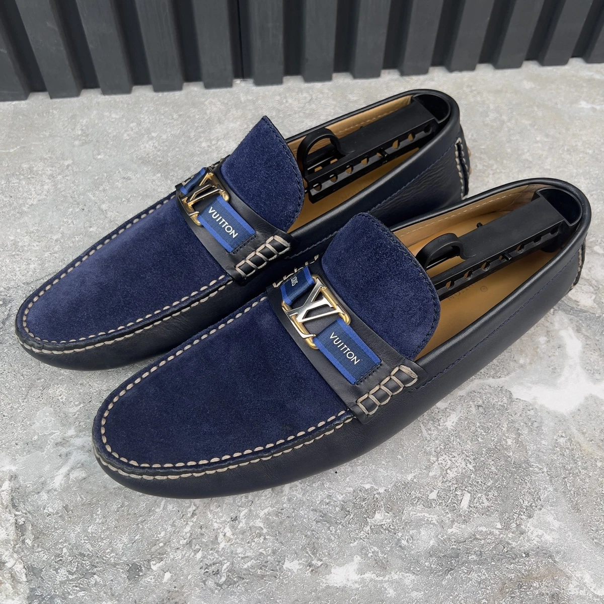 Louis Vuitton Moccasin Blue Casual Shoes for Men for sale | eBay
