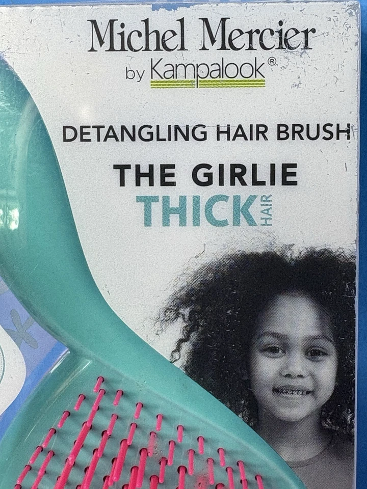 MICHEL MERCIER DE KAMPALOOK The Girlie Cepillo Desenredante Pelo GROSO Pelo ROSA NUEVO Foto 3 de 4