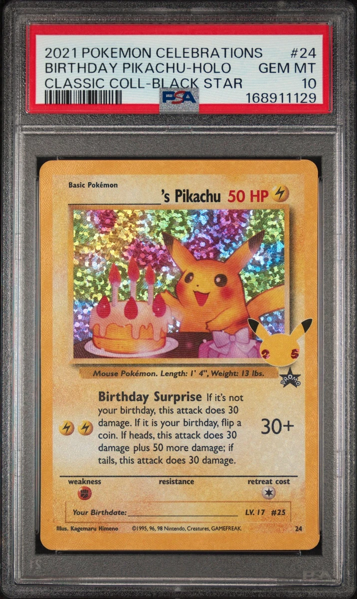 _____'S Pikachu Stamp [25th Anniversary] Textured Confetti Holo