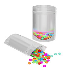 New Clear/Silver/Silver Stand Up Zip Seal Bags Multiple QTY 8.5x13cm 3.3x5.1" 
