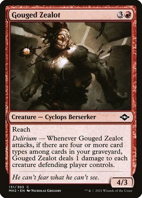 MTG Magic MH2 Modern Horizons II - 1x EN NM 131 C Gouged Zealot
