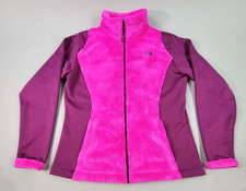 The North Face Girls Jacket Size XL 18 Multicolor Sherpa Detail Full Zip Warm