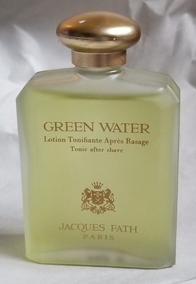 Vintage Jacques Fath Green Water Tonic After Shave Bottle 60 ml