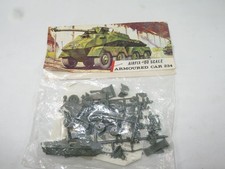 VINTAGE AIRFIX 00 SCALE MODEL KIT WWII German Armoured Car 234 Red Stripe Bagged