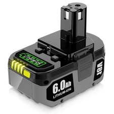 FOR RYOBI P108 ONE PLUS 18V 6.0 Ah LITHIUM-ION HIGH PERFORMANCE BATTERY PBP007