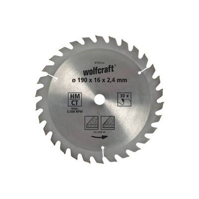 Wolfcraft 6731000 Hartmetall Kreissägeblatt 140 x 12.75 mm Zähneanzahl: 18 1 St.