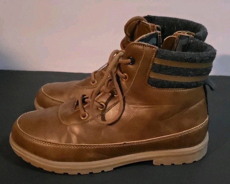 Kenneth Cole Niños Jasper Jace Zapatos de Vestir Talla 4 Botas Encaje Cremallera Camuflaje Interior Foto 2 de 4