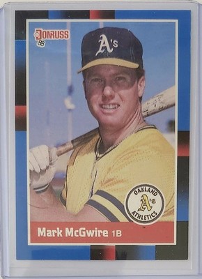 Donruss 1988 Diamond Kings Mark McGwire Oakland Athletics #1 Baseball Card
