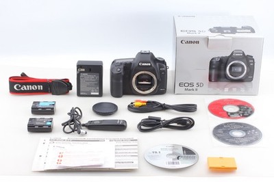 [Almost Unused Box] Canon EOS 5D Mark II 21.1 MP Digital SLR DSLR Camera JAPAN