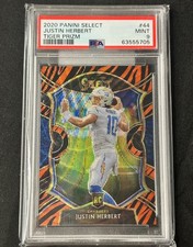2020 Panini Select Tiger Prizm #44 Justin Herbert RC Rookie SSP PSA 9 MINT