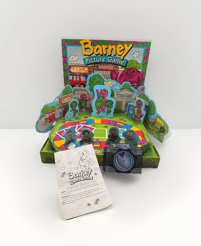 VTG 1993 Barney & Friends Picture Board Game Parker Bros Collectible COMPLETE