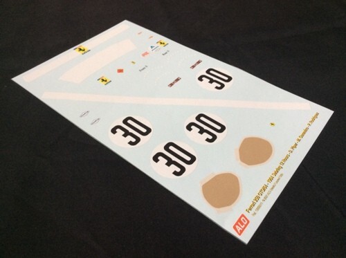 Decals Ferrari 250 GTO Sebring 1964 au 1:18 pour personnaliser et monter vos kits de modélisme