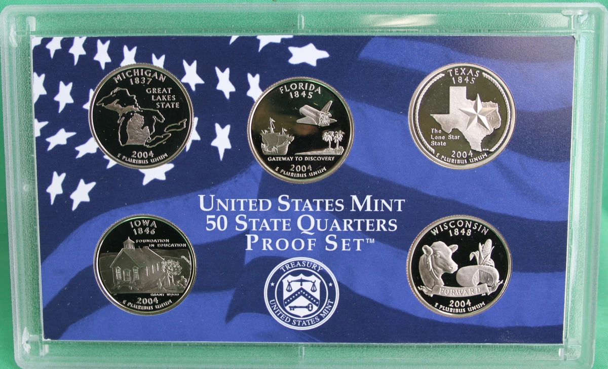 U.S. Mint Certified Proof 50 State Set US State Quarters (1999