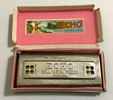 M.Hohner Echo Harp Harmonica Made in Germany Original Box