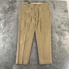 Vintage Polo Ralph Lauren Pants Men's 36x30 Khaki Tan Chino Trousers 90s
