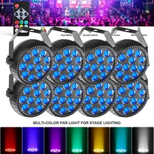 Mini 12LED PAR Lights RGB Stage Lighting DMX DJ Disco Party Club Bar Show Light