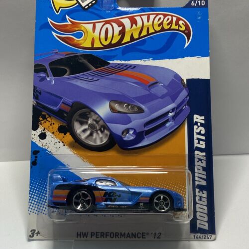 2012 Hot Wheels #146 Performance- K&N 6/10 DODGE VIPER GTS-R Blue Variant wMC5Sp - Picture 1 of 17