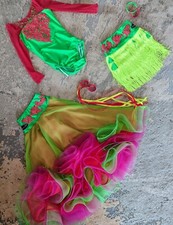 Beautiful youth ballroom dance competition dress with 2 interchangeable skirts