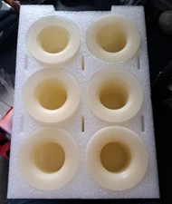 Enchanted Spaces Set of 6 Floating Wax Bowl Candle Holders,