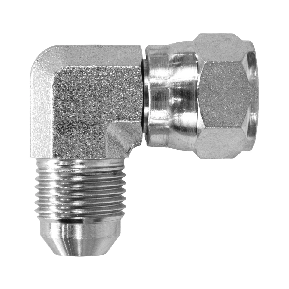 GATES 6500-08-08 HYDRAULIC FITTING 1/2" MJ X 1/2" FJ SWIVEL 90 DEGREE