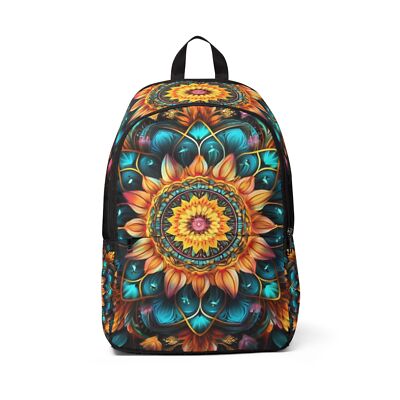 Colorful Mandala Backpack Mandala Backpack, Sacred Geometry Backpack, Festival  main image 3
