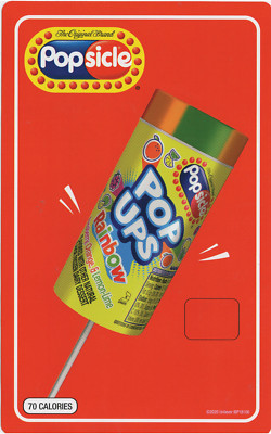 Rainbow Push-Up (Popsicle) Ice Cream Truck Sticker 5''x 8''