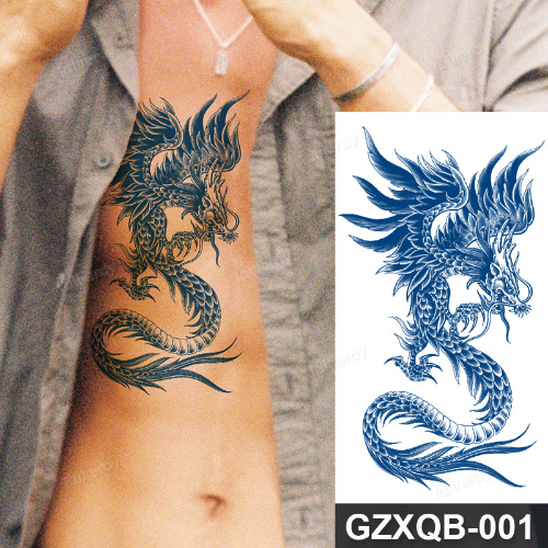 Sleeve Arm Juice Tattoo Sticker 3 Stück Drache Anime Löwe TattooSticker LongLasting - Bild 4 von 22