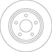 2X TRW DF6556 Bremsscheibe FüR Ford