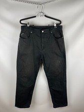 Yves Saint Laurent vintage black logo chino pants black