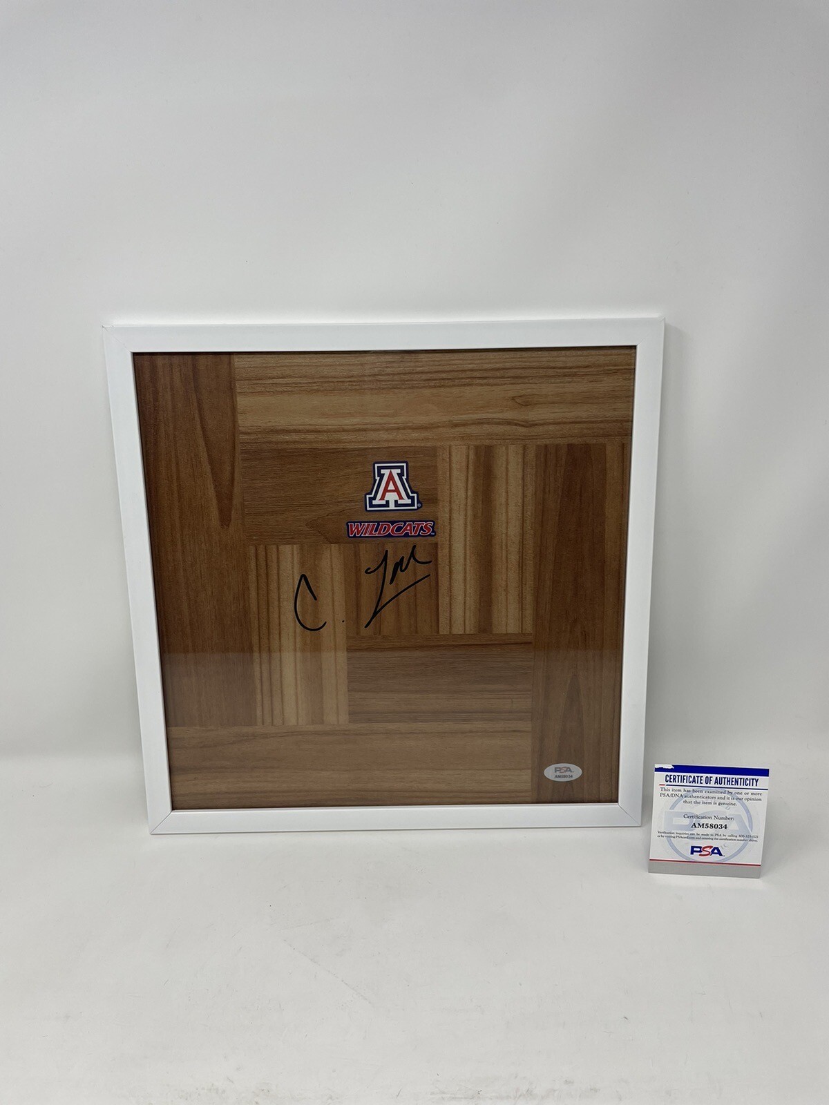 Caleb Love Autographed Signed Arizona Wildcats FRAMED FLOORBOARD PSA/DNA COA RARE 