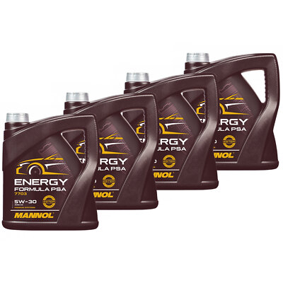 Motoröl Motor Öl MANNOL 5W-30 Energy Formula PSA 4 X 4 Liter für Audi BMW Opel