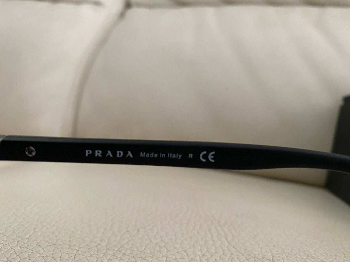 Brand New Prada Black Frame Sunglasses SPS 58U 63 12 1BO-5LO 135