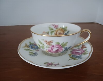 Haviland カップ&ソーサー、2人用皿セット Haviland Limoges Rosedale