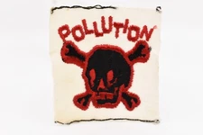 VINTAGE  SKULL & CROSSBONES POLLUTION PATCH