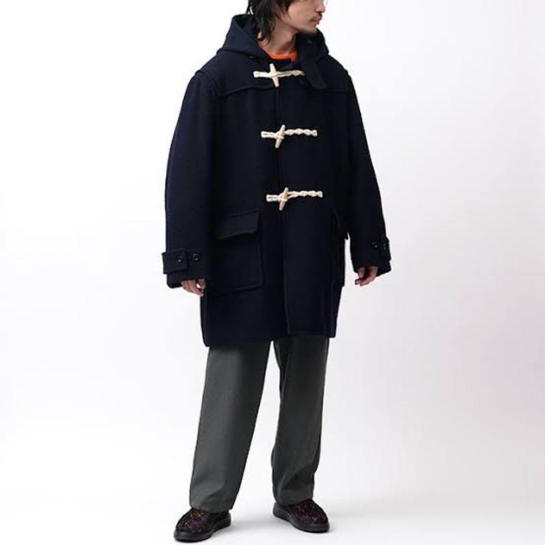 Blurhms Wool Melton Duffle Coat SG Size 3 Dark Navy Mid Blurhms Wool Melton Duffle Coat SG Size 3 Dark Navy Mid