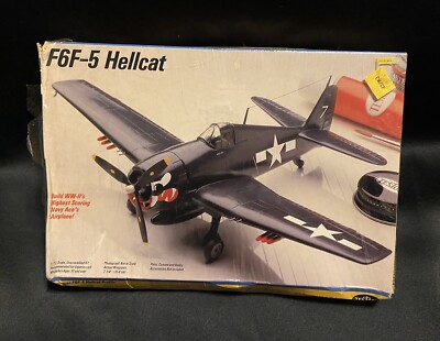 1985 Testors Grumann F6F-5 Hellcat 1/72 Scale Model Kit - New