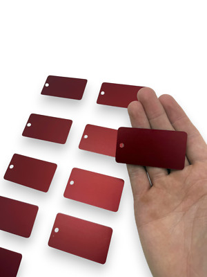 Original G.I. Medizinische Warnschilder 100 Stück rot Aluminium ID Notfall UK Lager